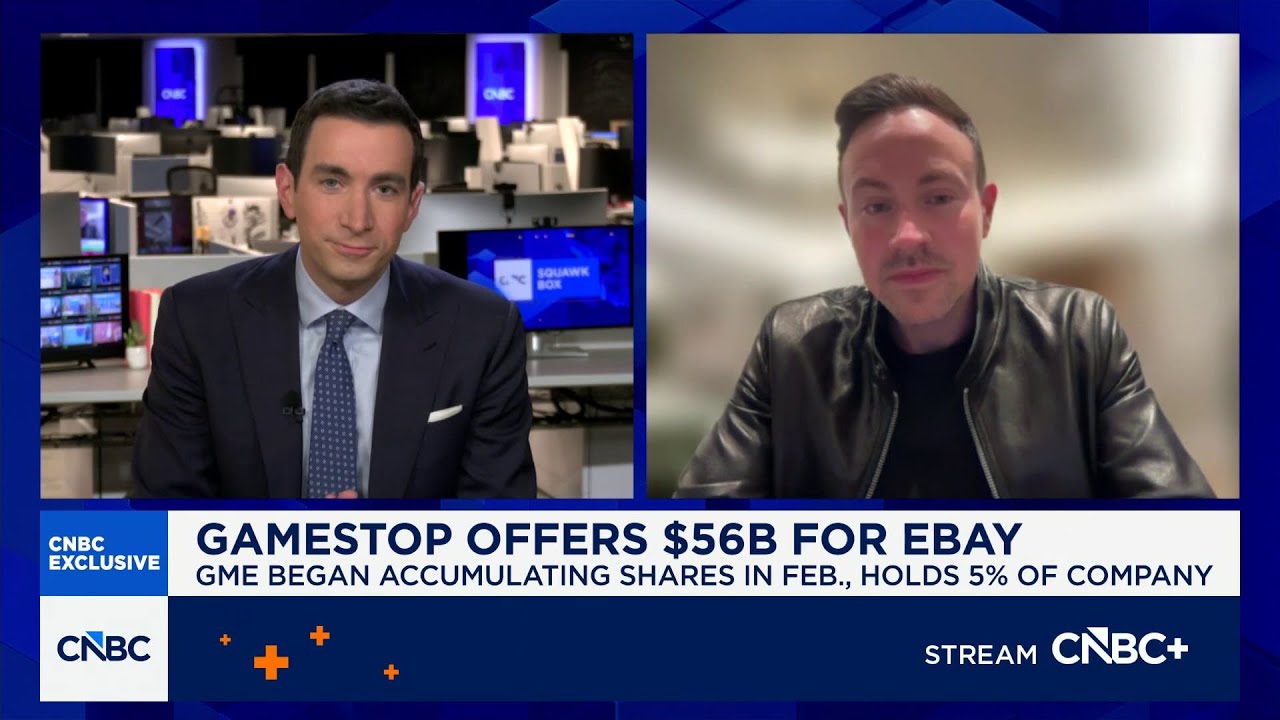 GameStop CEO Ryan Cohen discusses the $56 billion eBay acquisition bid on CNBC