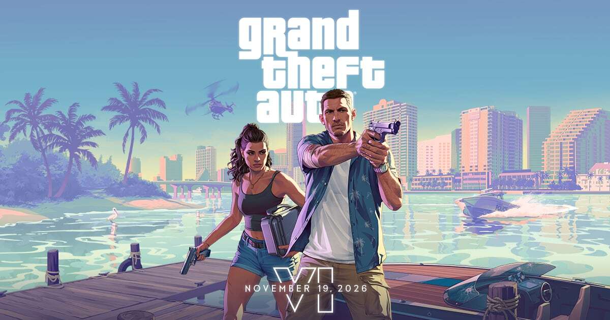 Grand Theft Auto VI official key art from Rockstar Games